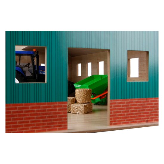 Kids Globe Landbouwloods Hout Voor 3 Tractoren, 1:16 - Foto 7