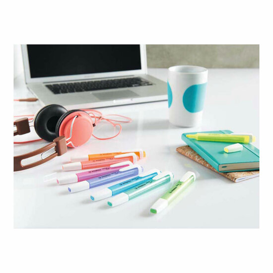 STABILO swing cool - Markeerstift - 18 Stuks Deskset - Foto 8