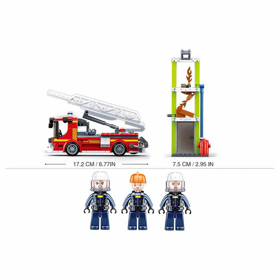 Sluban Brandweer Ladderwagen Oefening - Foto 5
