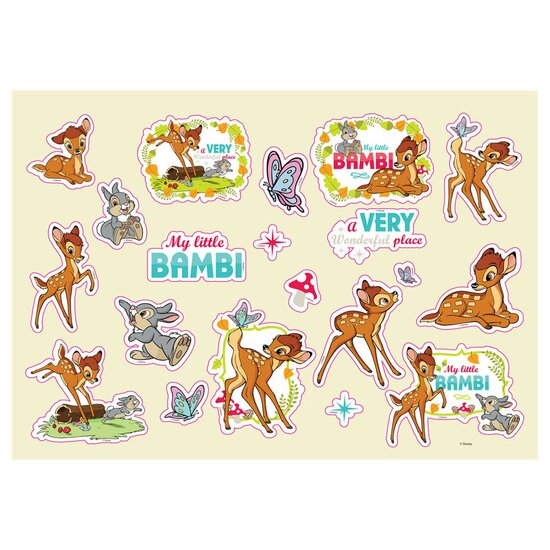 Bambi Kleurplaten met Stencil en Stickervel - Foto 6