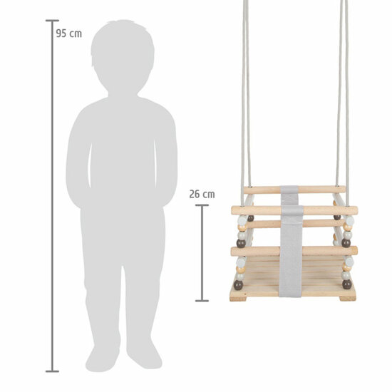 Small Foot  -  Houten Babyschommel Skandi - Foto 6