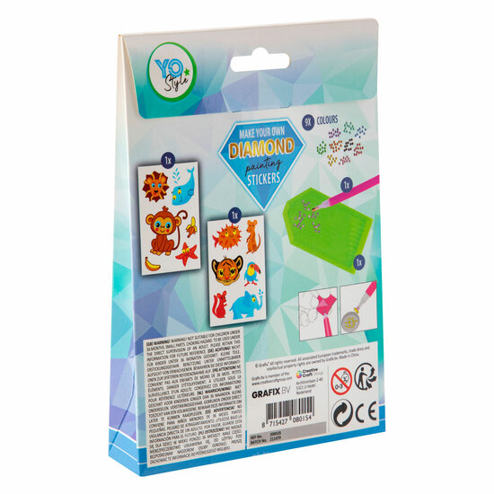 Maak je eigen Diamond Painting Stickers, 12dlg. - Foto 6