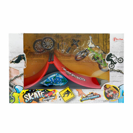 Vingerskateboard of BMX Fiets met Skatebaan - Foto 5