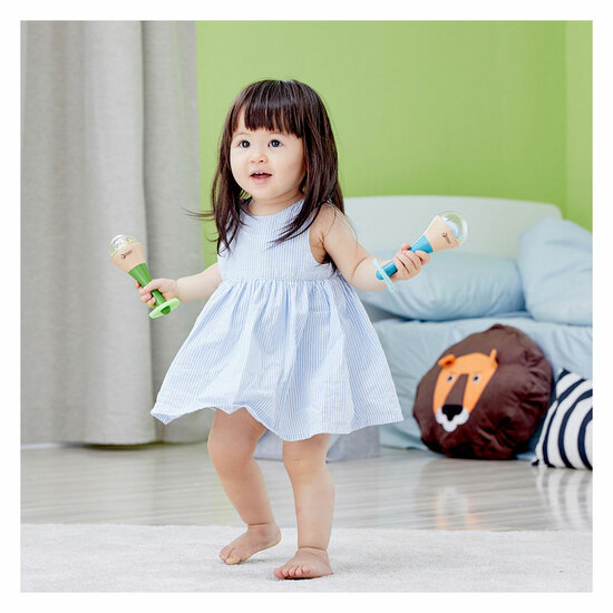 Classic World Houten Regenboog Maracas - Foto 5