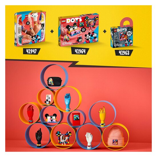 LEGO DOTS 41964 Mickey &amp; Minnie Mouse: Terug naar school - Foto 7
