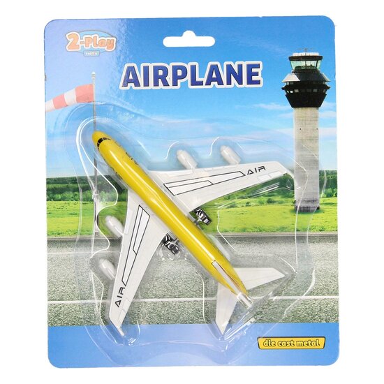 2-Play Die-cast Pull Back Vliegtuig, 14cm - Foto 5