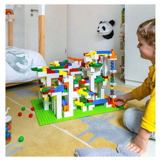 Hubelino Knikkerbaan Mega Bouwset, 585dlg. - Foto 11
