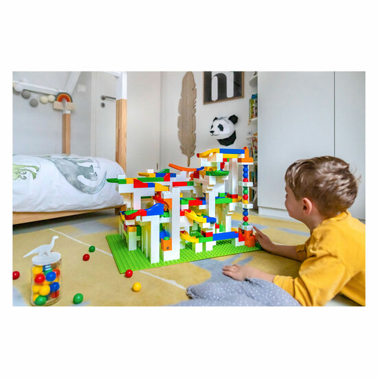 Hubelino Knikkerbaan Mega Bouwset, 585dlg. - Foto 12