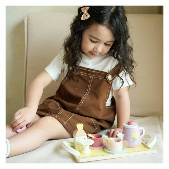 Classic World Houten Theeset Grace met Dienblad, 14dlg. - Foto 8
