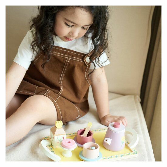 Classic World Houten Theeset Grace met Dienblad, 14dlg. - Foto 9