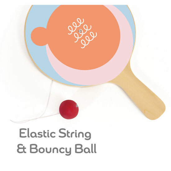 Classic World Houten Racket met Bal aan Koord - Foto 5