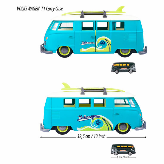 Majorette VW The Originals T1 Draagkoffer met 1 Auto - Foto 5