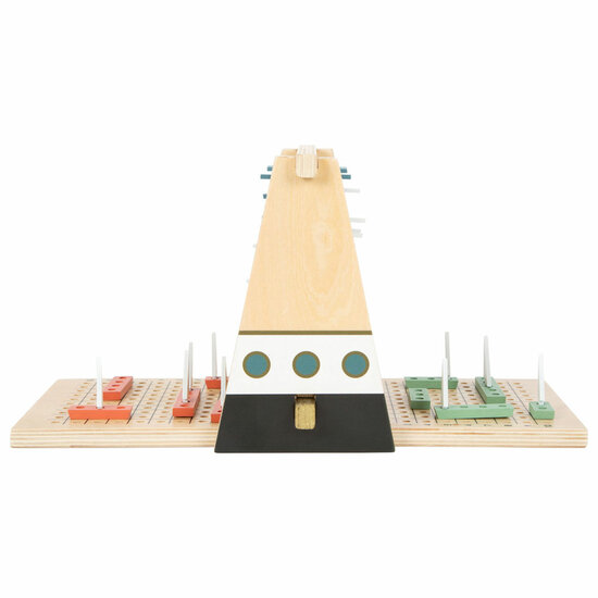 Small Foot  -  Houten Strategie Spel Slag om de Schepen - Foto 5