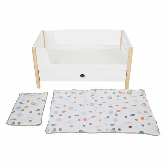 Small Foot - Houten Poppenhoogslaper Little Button met Beddengoed, 6dlg. - Foto 5