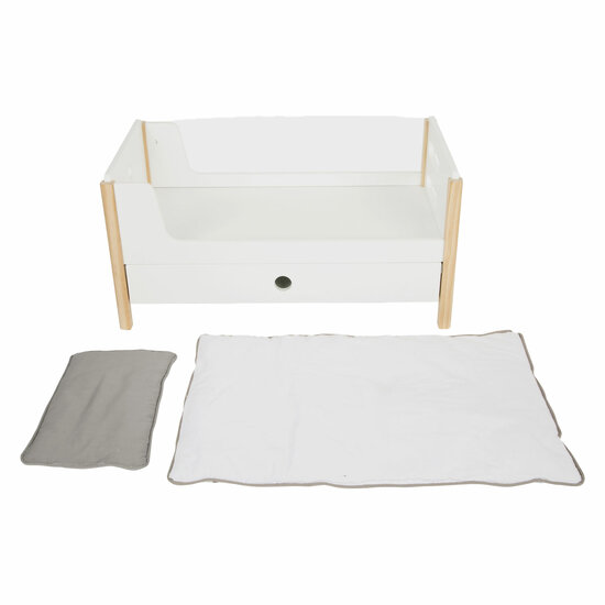 Small Foot - Houten Poppenhoogslaper Little Button met Beddengoed, 6dlg. - Foto 6