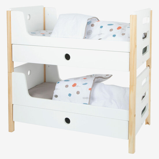 Small Foot - Houten Poppenhoogslaper Little Button met Beddengoed, 6dlg. - Foto 8