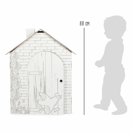 Small Foot - Kartonnen Speelhuis Boerderij, 87x71x88cm - Foto 5