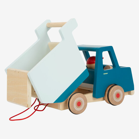 Small Foot - Houten Trekfiguur Kiepvrachtwagen - Foto 5