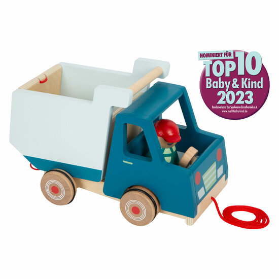 Small Foot - Houten Trekfiguur Kiepvrachtwagen - Foto 9