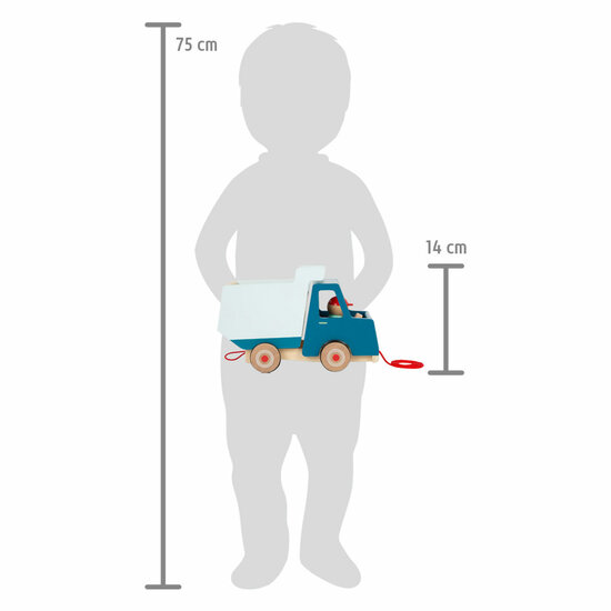 Small Foot - Houten Trekfiguur Kiepvrachtwagen - Foto 10