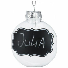 Transparante Kerstballen met Krijtlabels, 4st. - Foto 5