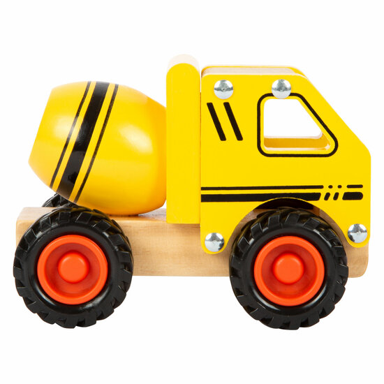 Small Foot - Houten Cementvrachtwagen Geel - Foto 5