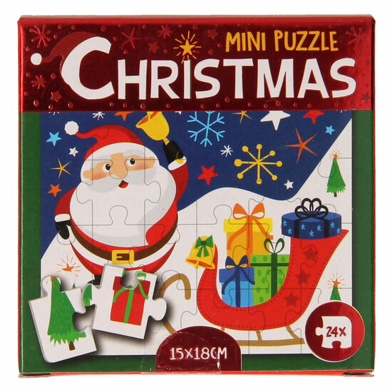 Mini Puzzel Kerst, 24st. - Foto 5
