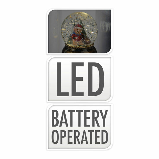 Schudbol Kerst met LED XL - Foto 5