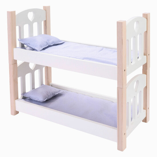 Poppen Stapelbed Grijs/Wit - Foto 6