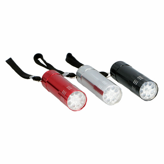 Gekleurde Aluminium Zaklamp - 9Led - Foto 5