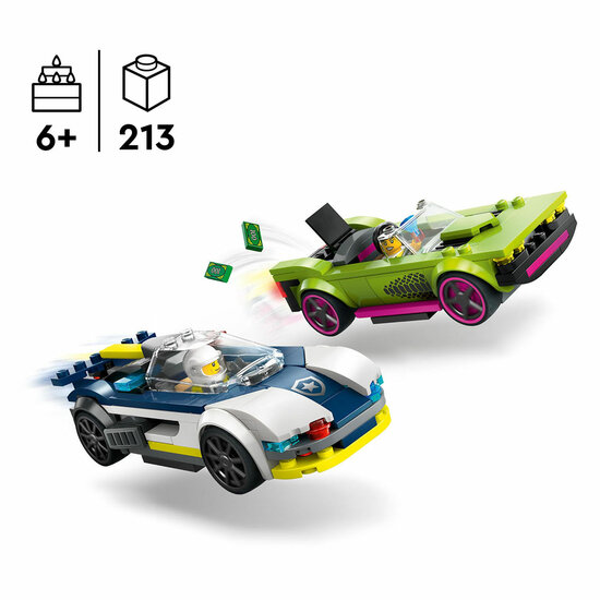 LEGO City 60415 Politiewagen en Snelle Autoachtervolging - Foto 5