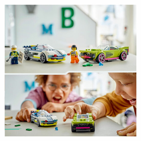 LEGO City 60415 Politiewagen en Snelle Autoachtervolging - Foto 6