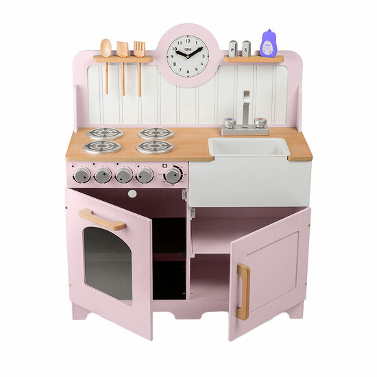 Tidlo Houten Speelkeuken Landelijk Roze, 7dlg. - Foto 7