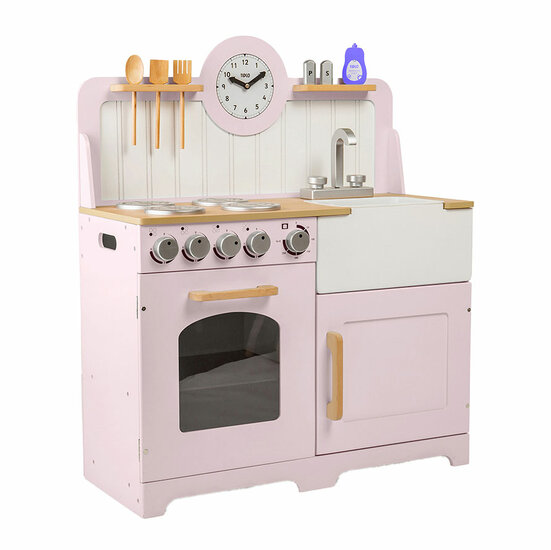 Tidlo Houten Speelkeuken Landelijk Roze, 7dlg. - Foto 9