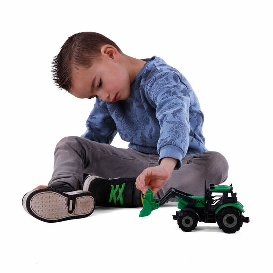 Cavallino Tractor met Shovel Groen, Schaal 1:32 - Foto 5