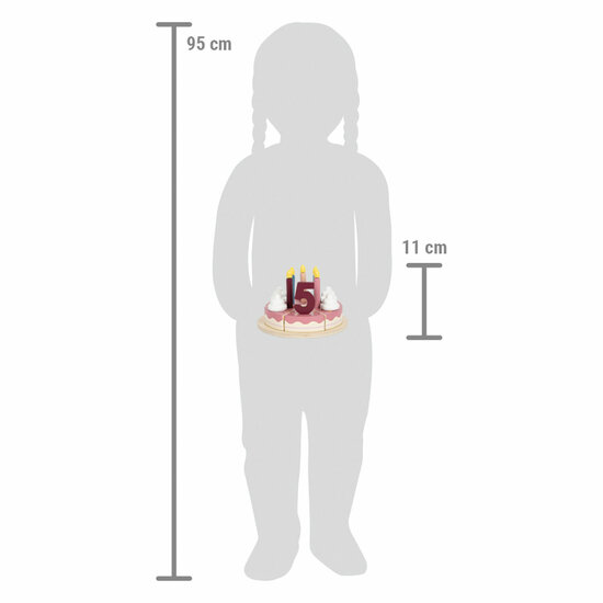 Small Foot - Houten Snijbare Verjaardagstaart, 18dlg. - Foto 10