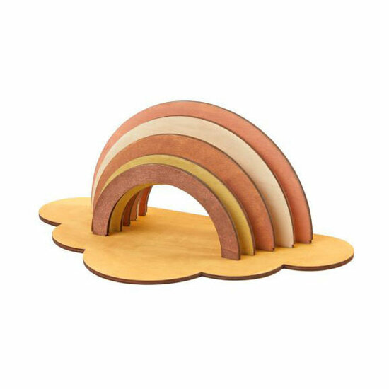 Colorations - Maak en Versier je Eigen Houten Regenboog, Set van 6 - Foto 5