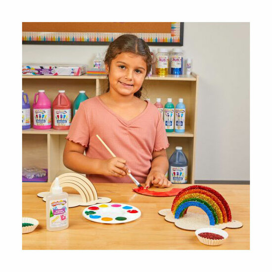 Colorations - Maak en Versier je Eigen Houten Regenboog, Set van 6 - Foto 9