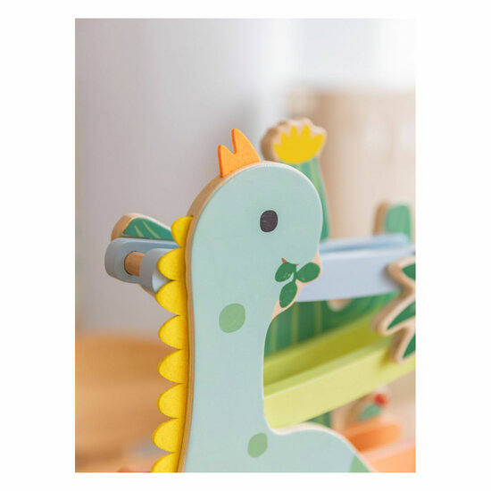 Classic World Houten Ballenbaan Dinosaurus, 4dlg. - Foto 9