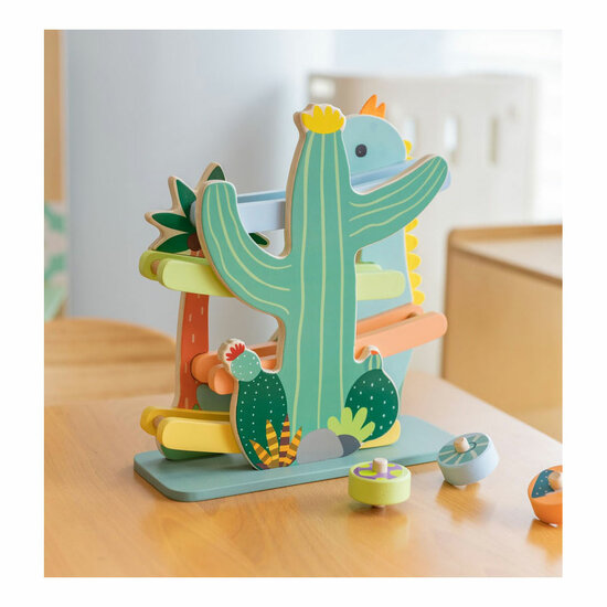Classic World Houten Ballenbaan Dinosaurus, 4dlg. - Foto 10