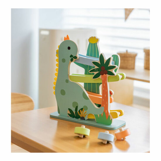 Classic World Houten Ballenbaan Dinosaurus, 4dlg. - Foto 11