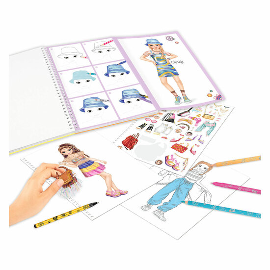 TOPModel Kleurboek met Potloden - Foto 5