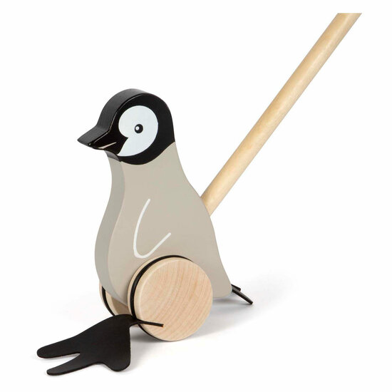 Small Foot - Houten Duwfiguur Penguin - Foto 5