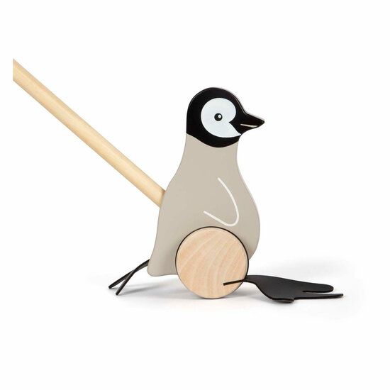 Small Foot - Houten Duwfiguur Penguin - Foto 7