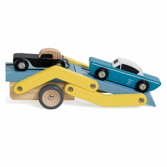 Classic World Houten Transporter met 3 Auto's - Foto 6