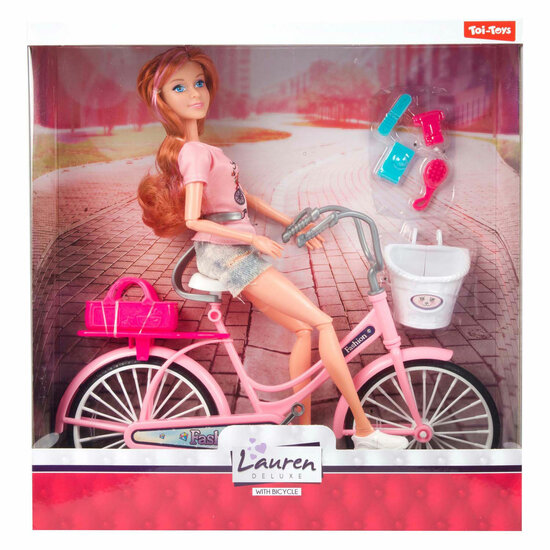Lauren Modepop op Fiets met Accessoires - Foto 7