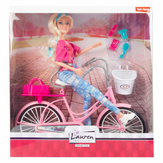 Lauren Modepop op Fiets met Accessoires - Foto 8