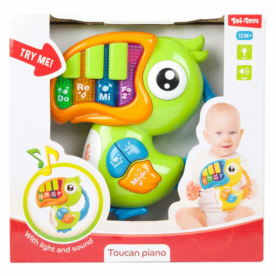 Little Stars Baby Piano met Muziek Toekan met Licht en Geluid - Foto 5