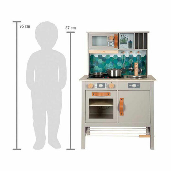 Small Foot - Houten Speelkeuken Tasty Grijs - Foto 12