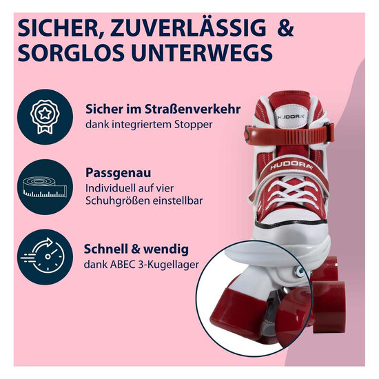 HUDORA Rolschaatsen Sneaker Amber, Maat 36-39 - Foto 5